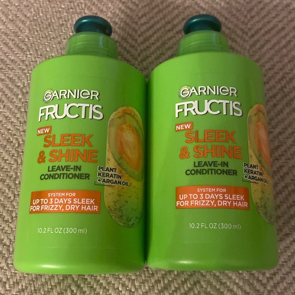 Garnier Fructis Sleek & Shine Leave In Conditioner Bundle